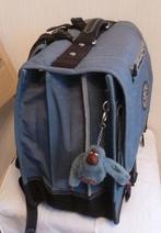 Kipling zeer grote koffer met 4 vakken jeans + aap, 40 tot 50 cm, Blauw, Gebruikt, Ophalen of Verzenden