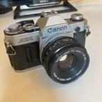 Canon AE1 + FD 50mm f1.8, TV, Hi-fi & Vidéo, Reflex miroir, Canon, Enlèvement, Utilisé