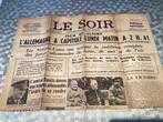 Oorlogs kranten, 2 stuks Franstalig 7  mei +  9 mei 1945, Gelezen, Ophalen of Verzenden, Tweede Wereldoorlog, Overige onderwerpen