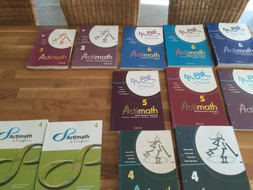 Lot de manuels mathématiques Actimath, Livres, Enlèvement