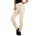 Legging creme goud glitter S/M, Kleding | Dames, Leggings, Maillots en Panty's, Legging, Verzenden, Holala, Nieuw