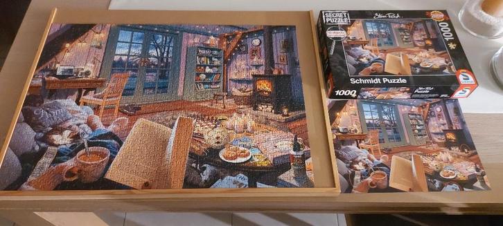 Puzzel 1000 stukjes., Hobby & Loisirs créatifs, Sport cérébral & Puzzles, Comme neuf, Puzzle, 500 à 1500 pièces, Enlèvement
