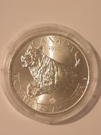 1 oz zilveren 5 dollars 2018 canada serie wolf, Verzenden, Noord-Amerika, Losse munt, Zilver