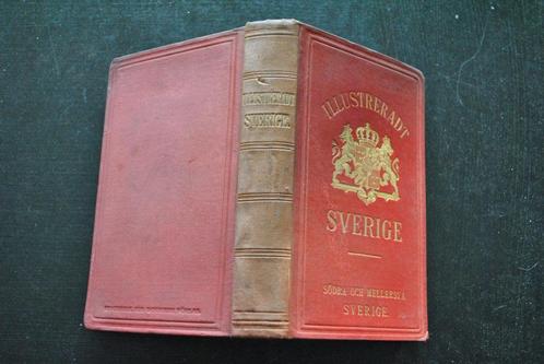 SVERIGE ILLUSTRERAD HANDBOK FOR RESANDE 1882 Guide de voyage, Boeken, Reisgidsen, Gelezen, Reisgids of -boek, Europa, Overige merken
