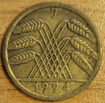 DUITSLAND 50 Rentenpfennig 1924 J Hamburg KM#34 MINT STATE++ beschikbaar voor biedingen