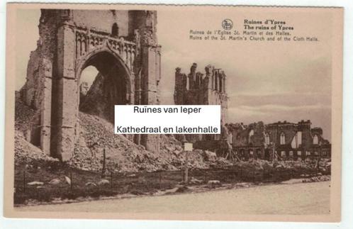 Oude postkaarten van Ieper (2 stuks) onbeschreven, Verzamelen, Postkaarten | België, Ongelopen, West-Vlaanderen, Ophalen of Verzenden
