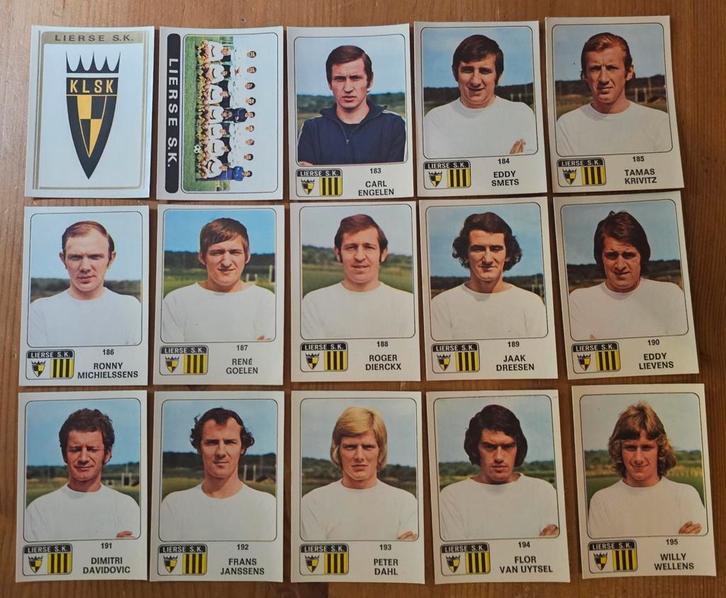 Panini Football 73-74 15 autocollants Lierse SK non utilisés, Hobby & Loisirs créatifs, Autocollants & Images, Comme neuf, Plusieurs autocollants