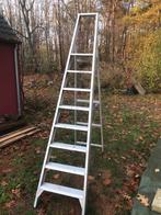 Solide professionele trapladder 7 tredes, 1,75m, Ophalen, Zo goed als nieuw, Ladder