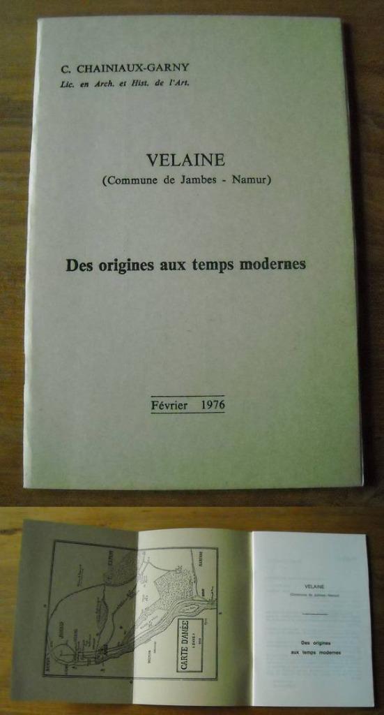 Velaine - commune de Jambes - Namur, Livres, Histoire nationale, Utilisé, Enlèvement ou Envoi