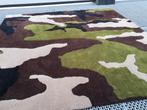 Tapijt handgemaakt, Huis en Inrichting, Stoffering | Tapijten en Vloerkleden, Bruin, Camouflage, 150 tot 200 cm, Vierkant