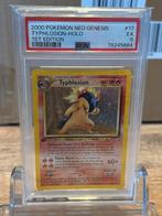 Typhlosion 1st edition Neo Genesis PSA 5, Ophalen of Verzenden, Zo goed als nieuw, Losse kaart, Foil