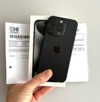 iPhone 15 PRO, état NEUF, facture, coque, verre trempé!, Comme neuf, 128 GB, Noir, 99 %