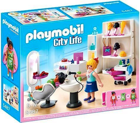 Playmobil - Salon de Coiffure (5487), Kinderen en Baby's, Speelgoed | Playmobil, Zo goed als nieuw, Complete set, Ophalen of Verzenden