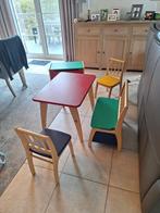 Tafel, kistbank, opbergkist en 2 stoelen, Enfants & Bébés, Enlèvement, Utilisé, Table(s) et Chaise(s)