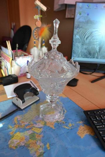 Bonbonnière in kristal, Antiek en Kunst, Ophalen