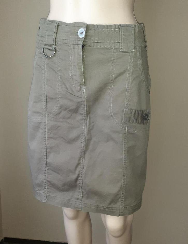 Rok Khaki Bel & Bo M of 38, Kleding | Dames, Rokken, Nieuw, Maat 38/40 (M), Groen, Knielengte, Verzenden