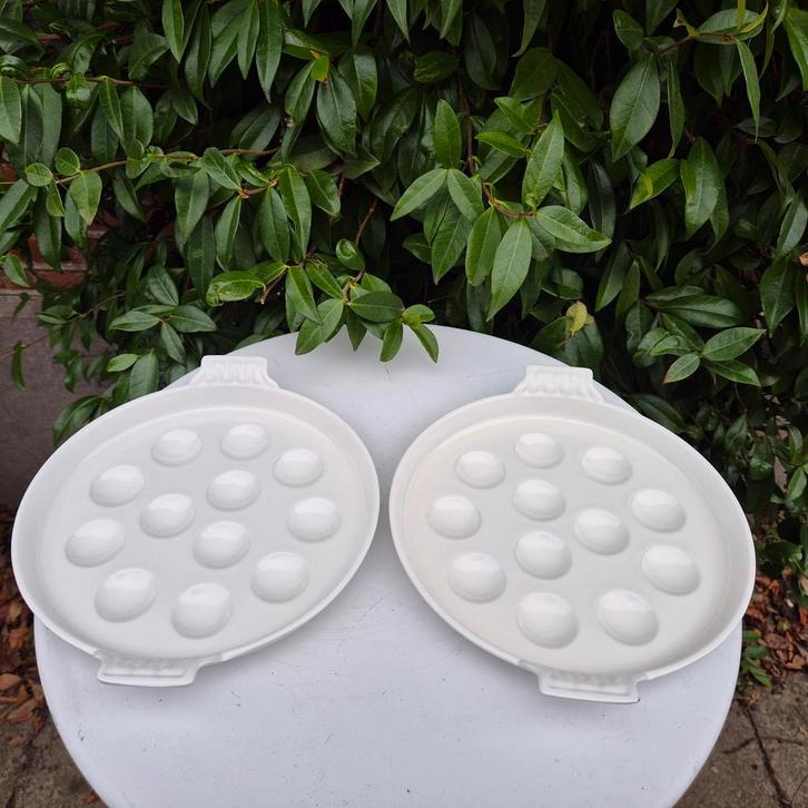 Le Creuset voor 12 escargots.gietijzeren schaal, Antiek en Kunst, Antiek | Keukengerei, Ophalen of Verzenden