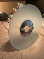 Moderne glazen hanglamp met hallogeen lamp, Ophalen, Zo goed als nieuw, Glas, 75 cm of meer