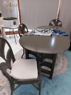 Tafel en stoelen, Tuin en Terras, Tuinsets en Loungesets, Ophalen, Zo goed als nieuw, Rotan