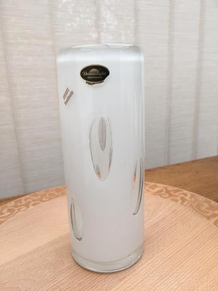 Glazen windlicht / vaas. Dreamlight. Hoogte: 22,50 cm., Antiek en Kunst, Antiek | Vazen, Ophalen of Verzenden