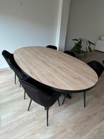 Ovale houten tafel, Huis en Inrichting, Tafels | Eettafels, Ophalen, Zo goed als nieuw