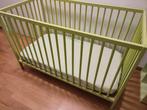 Babybed ikea groen, Kinderen en Baby's, Ophalen, Gebruikt, Minder dan 140 cm, Matras