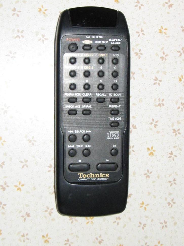 Technics RAK-SL 122 WH afstandsbediening Remote Control, Audio, Tv en Foto, Afstandsbedieningen, Gebruikt, Origineel, Mediaspeler