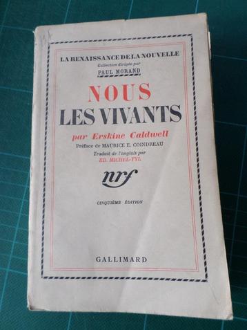 Nous les vivants (Erskine Caldwell) – 1938 – 269 pages beschikbaar voor biedingen