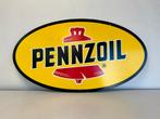 PENNZOIL oude reclame plaat, Ophalen of Verzenden, Gebruikt, Reclamebord