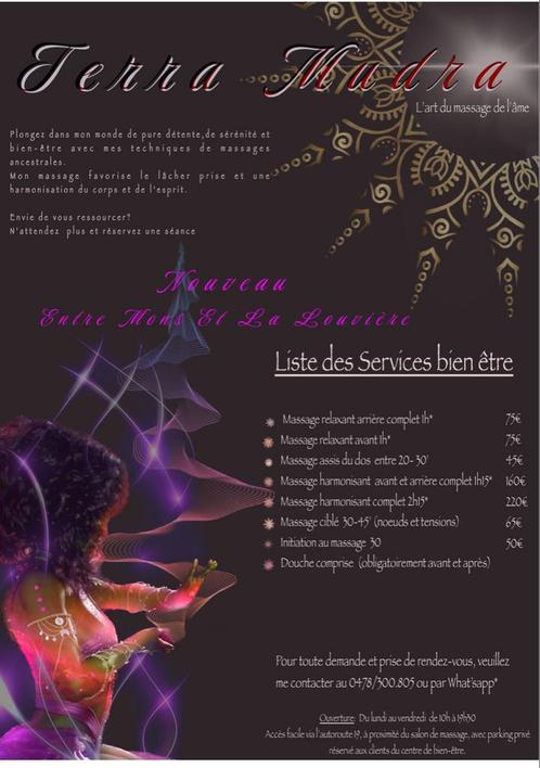 Terra-Mudra, Diensten en Vakmensen, Welzijn | Masseurs en Massagesalons, Ontspanningsmassage, Sportmassage, Overige massages