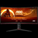 AOC GAMING CU34G2XP/BK 34" Wide Quad HD 180Hz, Computers en Software, Monitoren, Gaming, Refurbished, AOC, DisplayPort