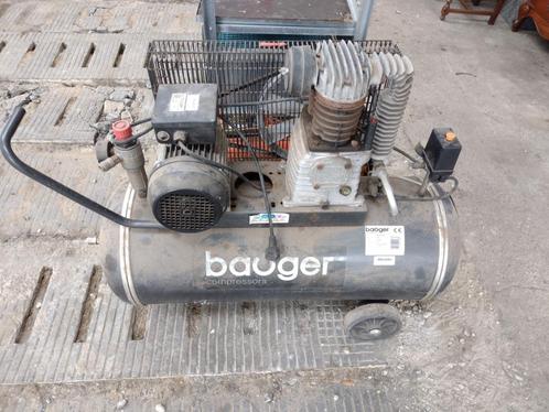 Olie compressor 100L - Baoger, Doe-het-zelf en Bouw, Compressors, Gebruikt, 6 tot 10 bar, 100 liter of meer, 200 tot 400 liter/min