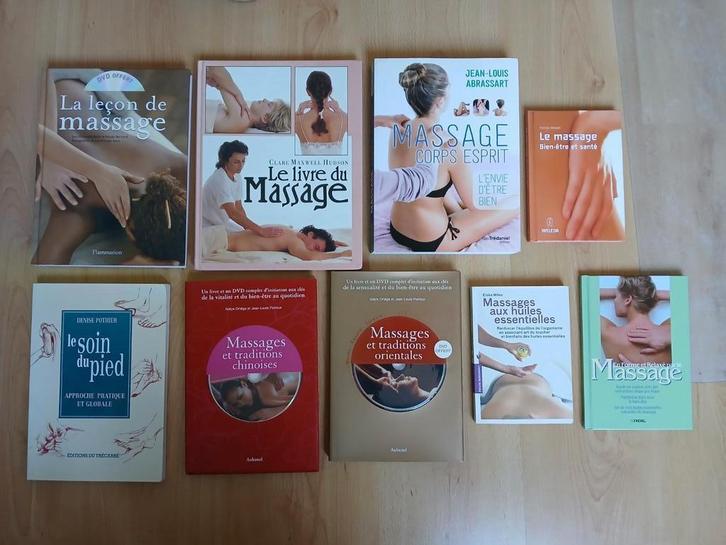 Lot livres de massage (vente à la pièce possible), Boeken, Hobby en Vrije tijd, Zo goed als nieuw, Overige onderwerpen, Ophalen of Verzenden