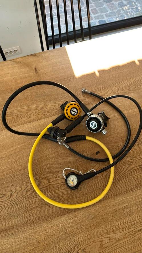 Scubapro MK25 EVO + G260 + R195, incl inflator & manometer, Watersport en Boten, Duiken, Zo goed als nieuw, Ophalen