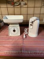 keuken weegschaal Krups + elektrische doosopener kenwood, Huis en Inrichting, Keuken | Keukenbenodigdheden, Ophalen of Verzenden