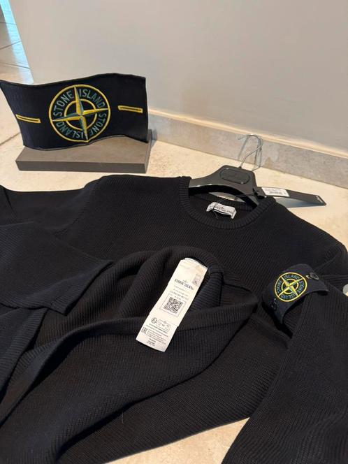 Nieuwe originele casual Stone Island crewneck sweater XL, Kleding | Heren, Truien en Vesten, Nieuw, Maat 56/58 (XL), Zwart, Ophalen of Verzenden