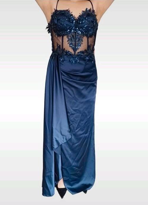 Navy Korsetjurk, Kleding | Dames, Trouwkleding en Trouwaccessoires, Nieuw, Ophalen of Verzenden