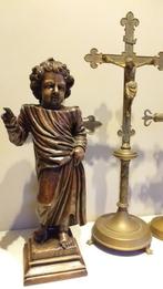 Ancienne statue en bois de Jésus enfant de 60 cm., Enlèvement ou Envoi