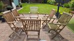 teak plooibare stoelen, Tuin en Terras, Ophalen, Gebruikt