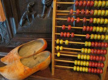 ABACUS et sabots en bois faits main BROCANTE, Enlèvement ou Envoi