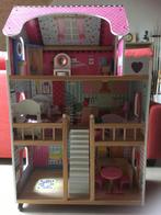 Poppenhuis met meubels en poppetjes, Enfants & Bébés, Jouets | Maisons de poupées, Enlèvement ou Envoi