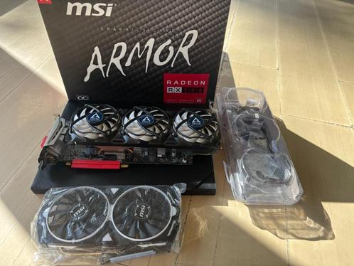 Carte graphique AMD Radeon MSI Armor RX580 8GB, Computers en Software, Videokaarten, Gebruikt, AMD, PCI-Express 3.0, GDDR5, HDMI