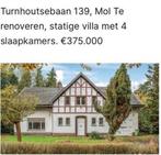 Charmante te renoveren villa op 826 m2, Immo, Huizen en Appartementen te koop, 500 tot 1000 m², 2400 MOL, Vrijstaande woning, 4 kamers