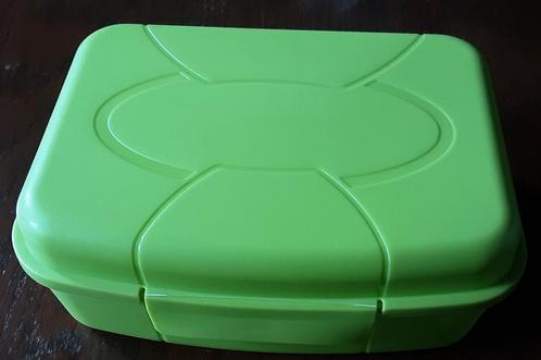 Lunchbox 18x12x7cm, Huis en Inrichting, Keuken | Tupperware, Gebruikt, Bus of Trommel, Groen, Ophalen of Verzenden