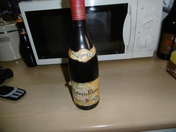 1 fles oude wijn, 1972, cotes du rhone beschikbaar voor biedingen