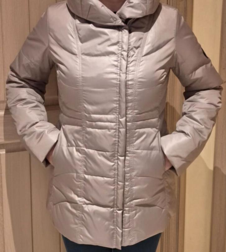 Warme damesjas beige taupe maat 36 Ligne Nature, Kleding | Dames, Jassen | Winter, Maat 36 (S), Beige, Ophalen of Verzenden