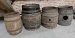 Houten eiken vaten 4 stuks, Verzamelen, Biermerken, Ophalen