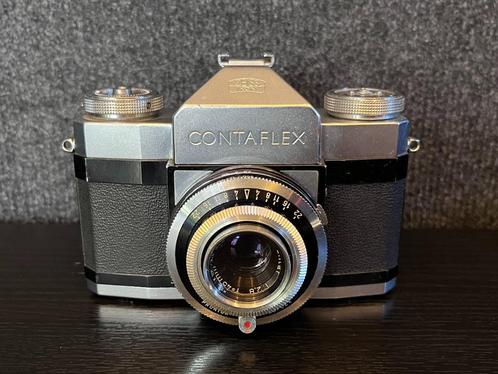 Zeiss Ikon Contaflex + Pantar 45mm f2,8 lens + acc, Audio, Tv en Foto, Fotocamera's Analoog, Gebruikt, Spiegelreflex, Overige Merken