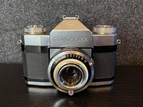 Zeiss Ikon Contaflex + Pantar 45mm f2,8 lens + acc, TV, Hi-fi & Vidéo, Appareils photo analogiques, Utilisé, Reflex miroir, Autres Marques