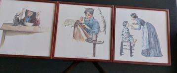 Tekening in kader, Ph. Le Corbesier volgens N Rockwell, de G, Antiek en Kunst, Kunst | Tekeningen en Fotografie, Ophalen